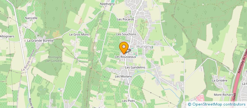 localisation de l'entreprise MADAME MONIQUE TRANCHANT  HURIGNY