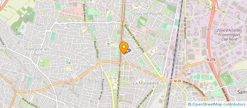 localisation de l'entreprise MADAME MONIQUE TRANI GUINDET à DIJON