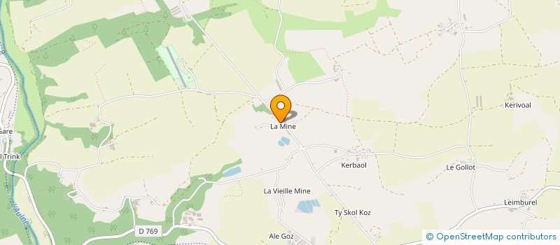 localisation de l'entreprise MADAME MONIQUE TREANTON  POULLAOUEN