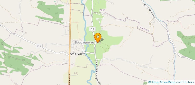 localisation de l'entreprise MADAME MONIQUE TRUILHE  BOUCAGNERES