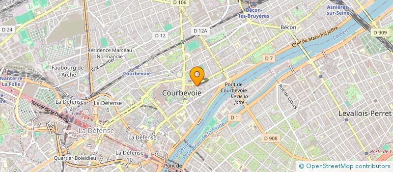 localisation de l'entreprise MADAME MONIQUE TUBIANA à COURBEVOIE