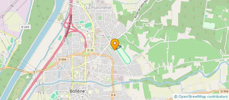 localisation de l'entreprise MADAME MONIQUE UBASSY  BOLLENE