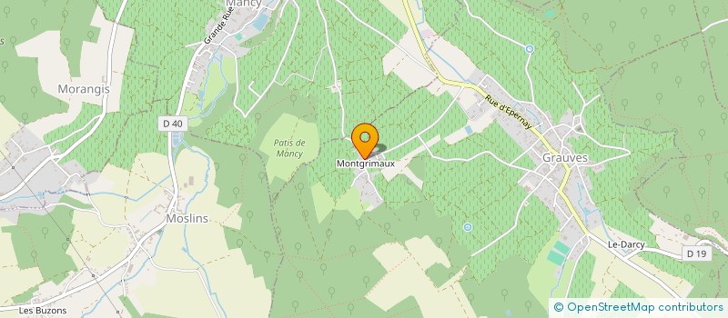 localisation de l'entreprise MADAME MONIQUE VALENTIN  GRAUVES