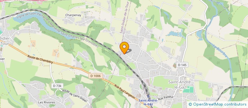 localisation de l'entreprise MADAME MONIQUE VARLOUD  SAINT-ANDRE-LE-GAZ