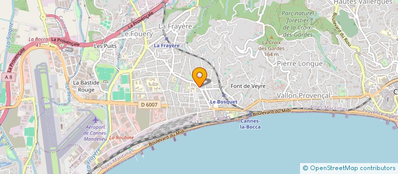 localisation de l'entreprise MADAME MONIQUE VASSY à CANNES