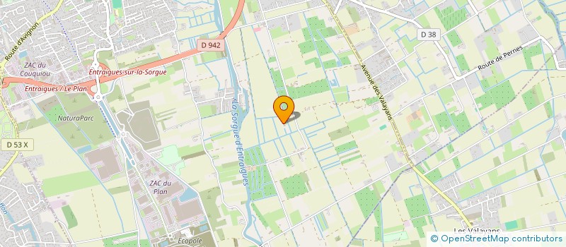 localisation de l'entreprise MADAME MONIQUE VAZ  ENTRAIGUES-SUR-LA-SORGUE