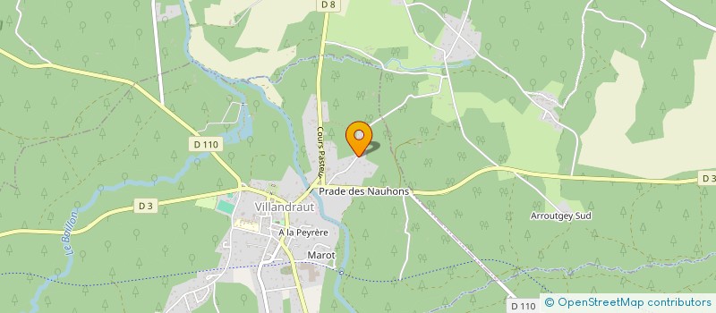 localisation de l'entreprise MADAME MONIQUE VENTURIN  VILLANDRAUT