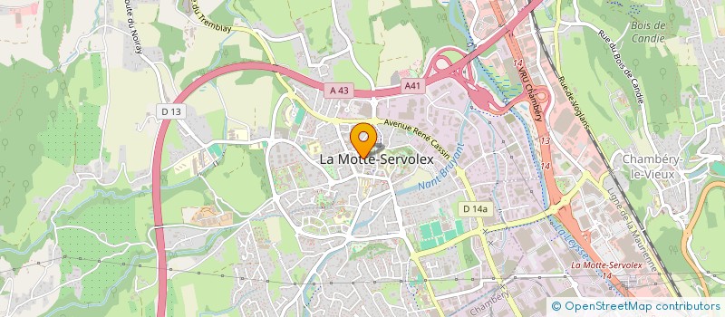 localisation de l'entreprise MADAME MONIQUE VENYS à LA MOTTE-SERVOLEX