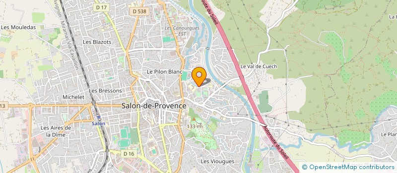 localisation de l'entreprise MADAME MONIQUE VERGE  SALON-DE-PROVENCE