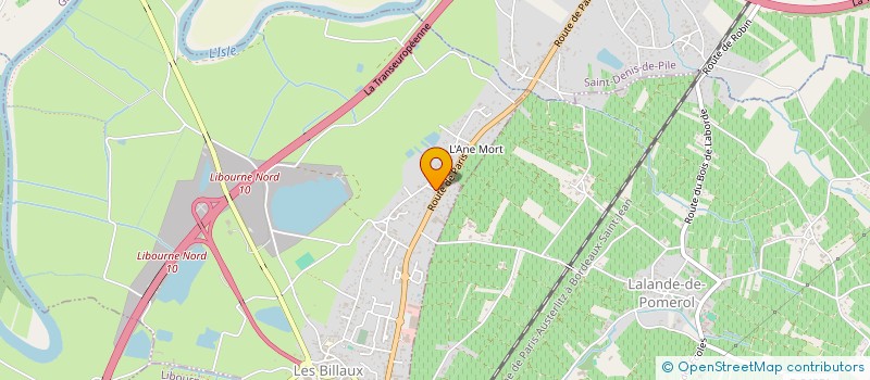 localisation de l'entreprise MADAME MONIQUE VERGNAUD  LES BILLAUX