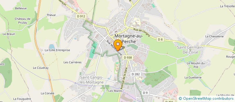 localisation de l'entreprise MADAME MONIQUE VERHALLE à MORTAGNE-AU-PERCHE