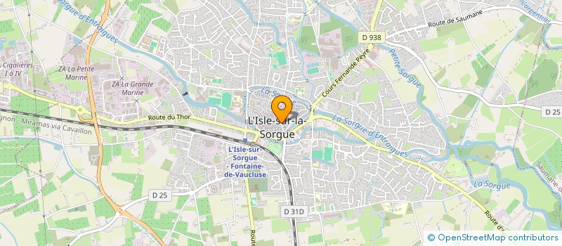 localisation de l'entreprise MADAME MONIQUE VERHILLE  L'ISLE-SUR-LA-SORGUE