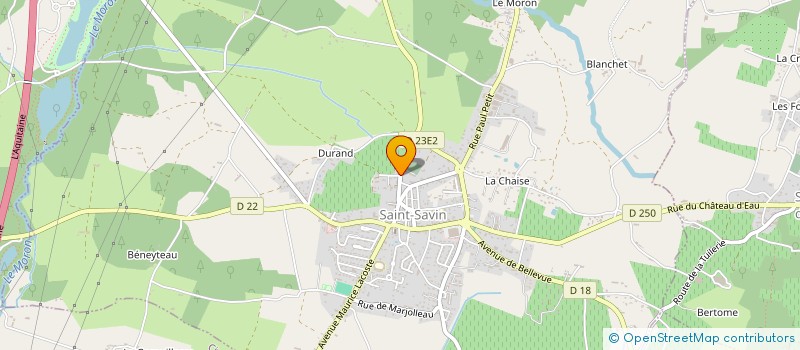 localisation de l'entreprise MADAME MONIQUE VIDAILLAC à SAINT-SAVIN