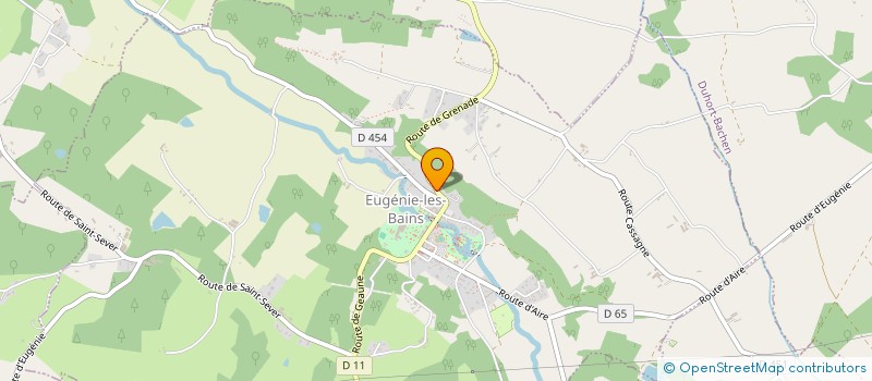 localisation de l'entreprise MADAME MONIQUE VIGNAUD à EUGENIE-LES-BAINS