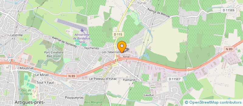 localisation de l'entreprise MADAME MONIQUE VINCENT  YVRAC