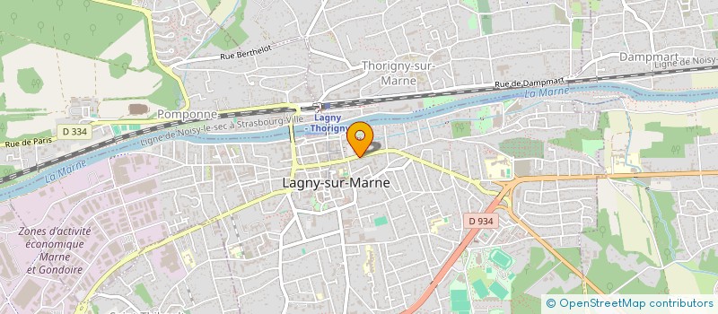 localisation de l'entreprise MADAME MONIQUE VINCIENNE  LAGNY-SUR-MARNE