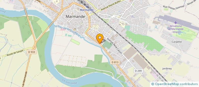 localisation de l'entreprise MADAME MONIQUE VINSONNEAU à MARMANDE