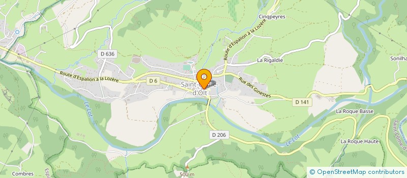 localisation de l'entreprise MADAME MONIQUE VIVES  SAINT-COME-D'OLT