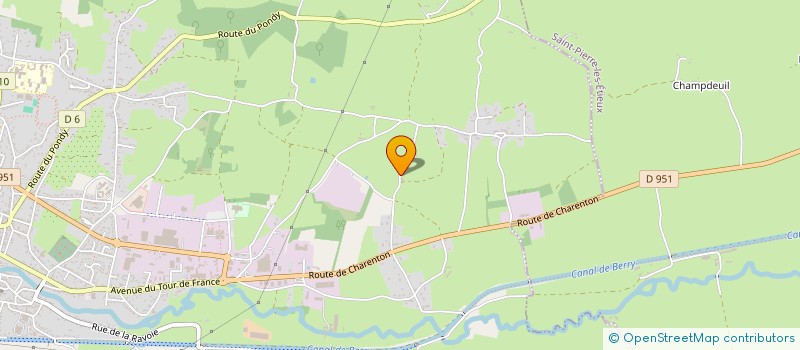 localisation de l'entreprise MADAME MONIQUE VRIN  SAINT-AMAND-MONTROND