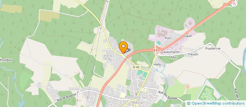 localisation de l'entreprise MADAME MONIQUE WALLON à PONTONX-SUR-L'ADOUR