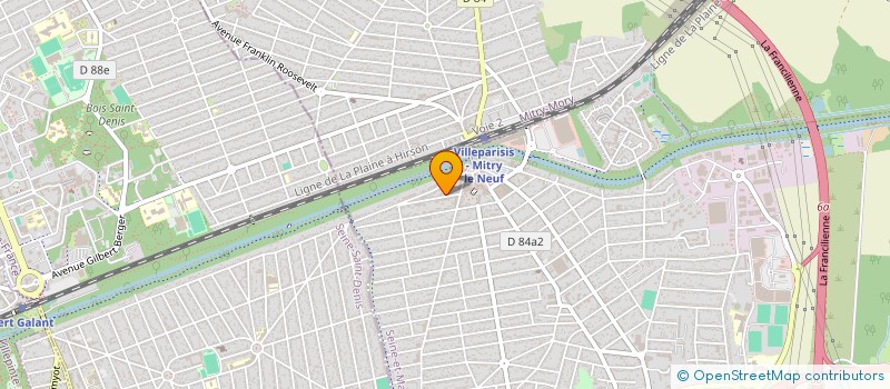 localisation de l'entreprise MADAME MONIQUE WEINSTEIN  VILLEPARISIS