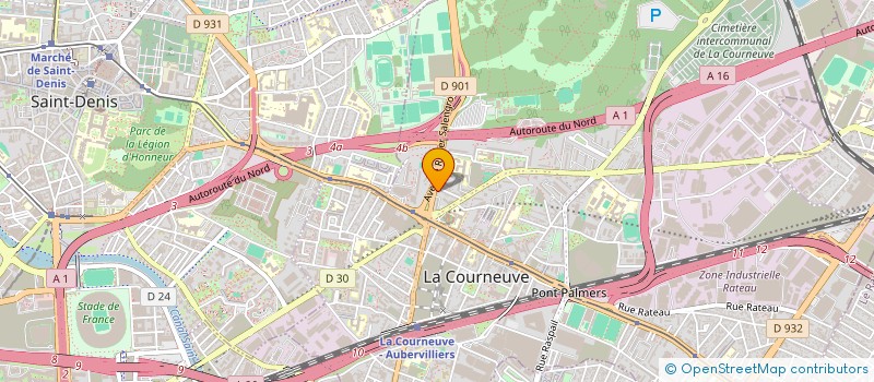 localisation de l'entreprise MADAME MONIQUE WELS à LA COURNEUVE
