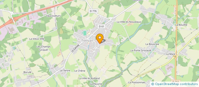 localisation de l'entreprise MADAME MONIQUE YRIS  CALORGUEN