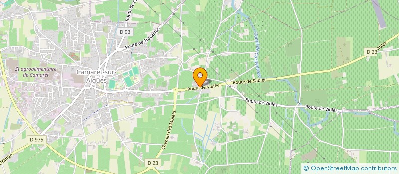 localisation de l'entreprise MADAME MONIQUE ZANCHI  CAMARET-SUR-AIGUES