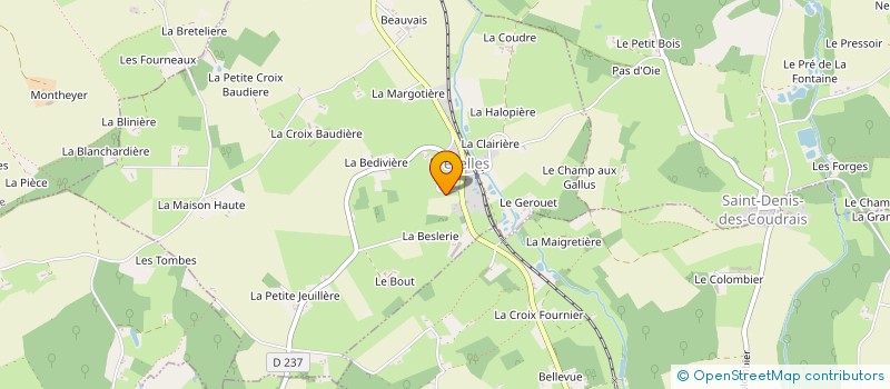 localisation de l'entreprise MADAME MONISE DUBOURVIEUX  PREVELLES