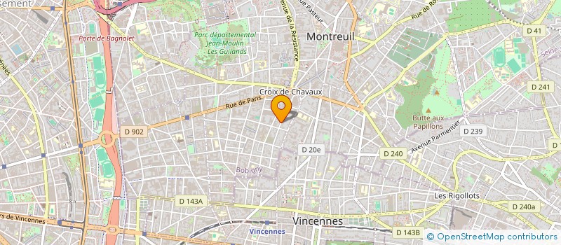 localisation de l'entreprise MADAME MONKAM LISE  MONTREUIL