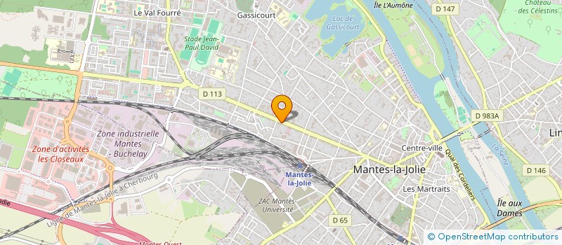 localisation de l'entreprise MADAME MONNE GUEI  MANTES-LA-JOLIE