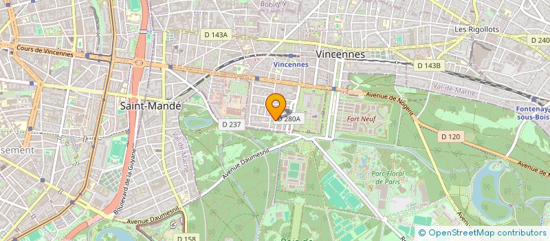 localisation de l'entreprise MADAME MONNIA DJILLALI à VINCENNES