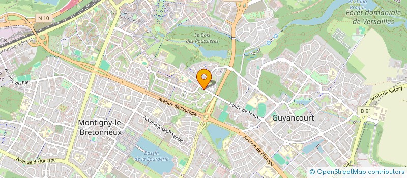 localisation de l'entreprise MADAME MONSELEKA SENEKOUON  GUYANCOURT