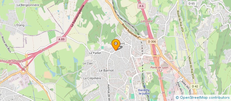 localisation de l'entreprise MADAME MONTHLAINE LOEMBET MAKAYA  DARDILLY