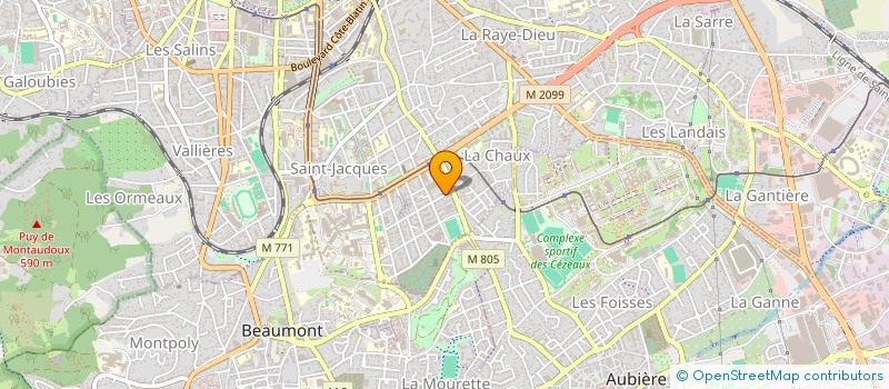 localisation de l'entreprise MADAME MONTONRI-AYO SOUMANOU  CLERMONT-FERRAND