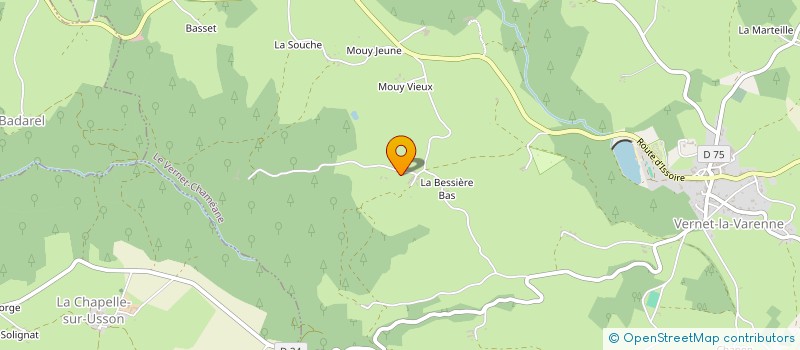 localisation de l'entreprise MADAME MORAES DECHERF à LE VERNET-CHAMEANE