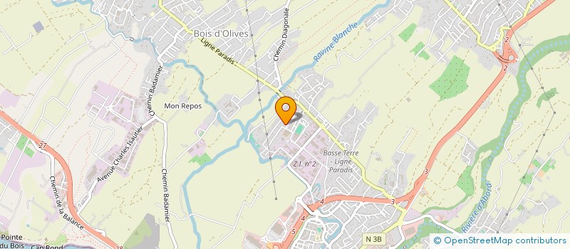 localisation de l'entreprise MADAME MOREL MARIE OLIVIA  SAINT-PIERRE