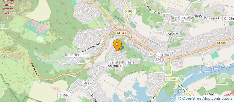 localisation de l'entreprise MADAME MORGAN ETIENNE  SAINTE-RUFFINE