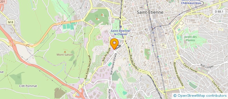 localisation de l'entreprise MADAME MORGAN PIAZZA  SAINT-ETIENNE