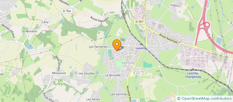 localisation de l'entreprise MADAME MORGAN RIFFLART  LENTILLY