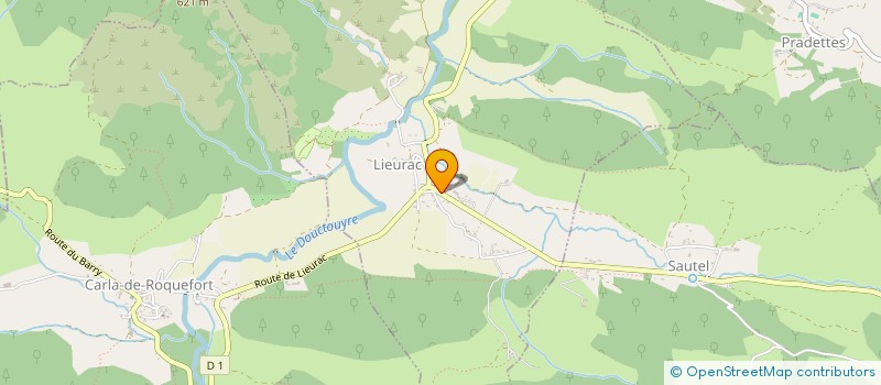 localisation de l'entreprise MADAME MORGAN VIDAL à LIEURAC