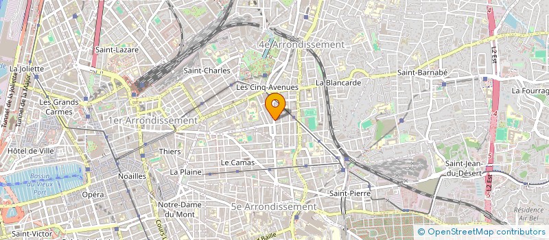 localisation de l'entreprise MADAME MORGANA OUDELIN-TOUSSAINT à MARSEILLE
