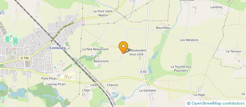 localisation de l'entreprise MADAME MORGANE ALISON  COMBOURG