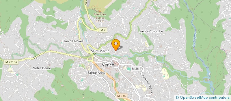 localisation de l'entreprise MADAME MORGANE AUDIN à VENCE