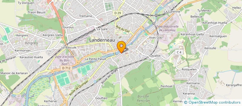 localisation de l'entreprise MADAME MORGANE AUTRET à LANDERNEAU