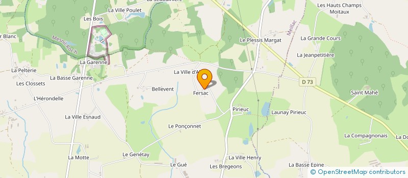 localisation de l'entreprise MADAME MORGANE AVENEL  MEILLAC