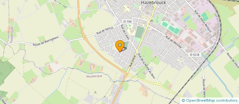 localisation de l'entreprise MADAME MORGANE BAILLEUL  HAZEBROUCK