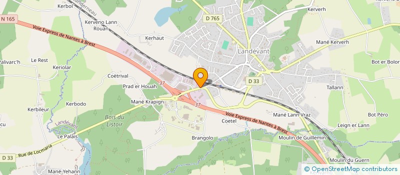 localisation de l'entreprise MADAME MORGANE BARBIER  LANDEVANT