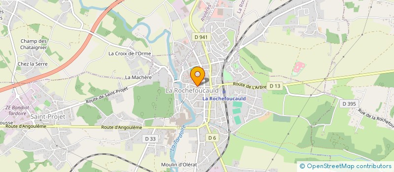 localisation de l'entreprise MADAME MORGANE BARRE à LA ROCHEFOUCAULD-EN-ANGOUMOIS
