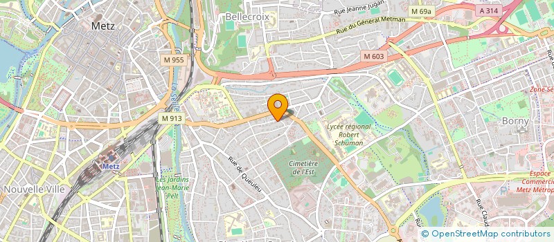 localisation de l'entreprise MADAME MORGANE BARTHELEMY  METZ